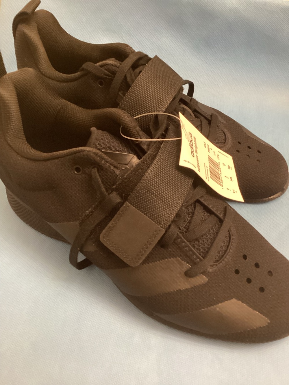 Adidas Men's Black Adipower Weightlifting Shoes size 8.5